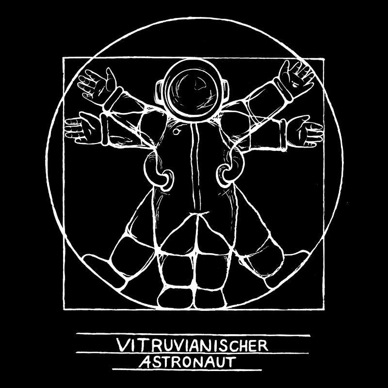 Vitruvian Astronaut White