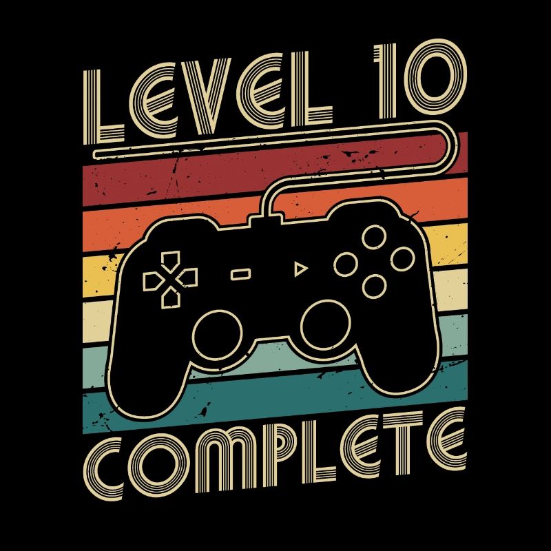 Niveau 10 Cadeau d’anniversaire complet de 10 ans