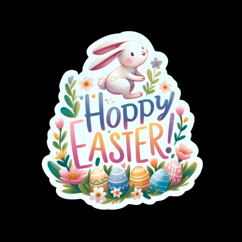 Hoppy Easter Colorful Easter Greetings