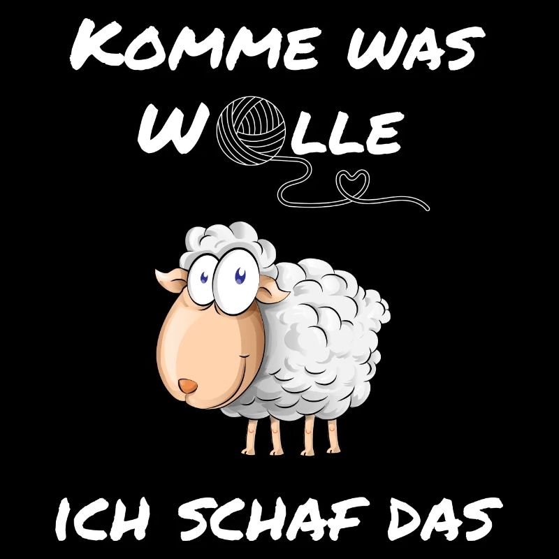 Funny T-shirt with sheep motif: 'Come on something wool'
