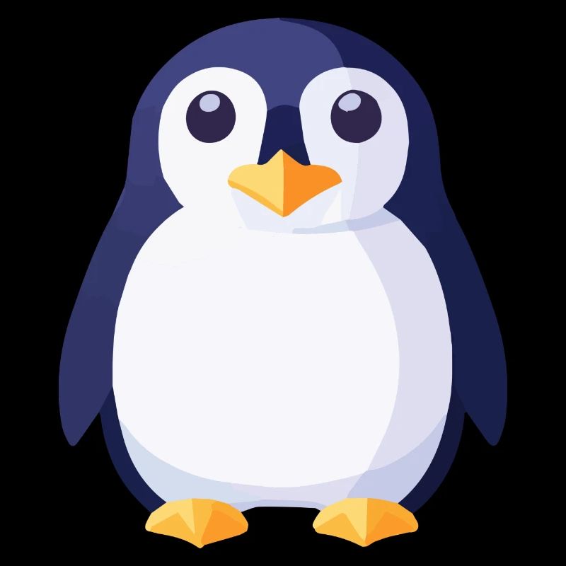 Penguins black and white