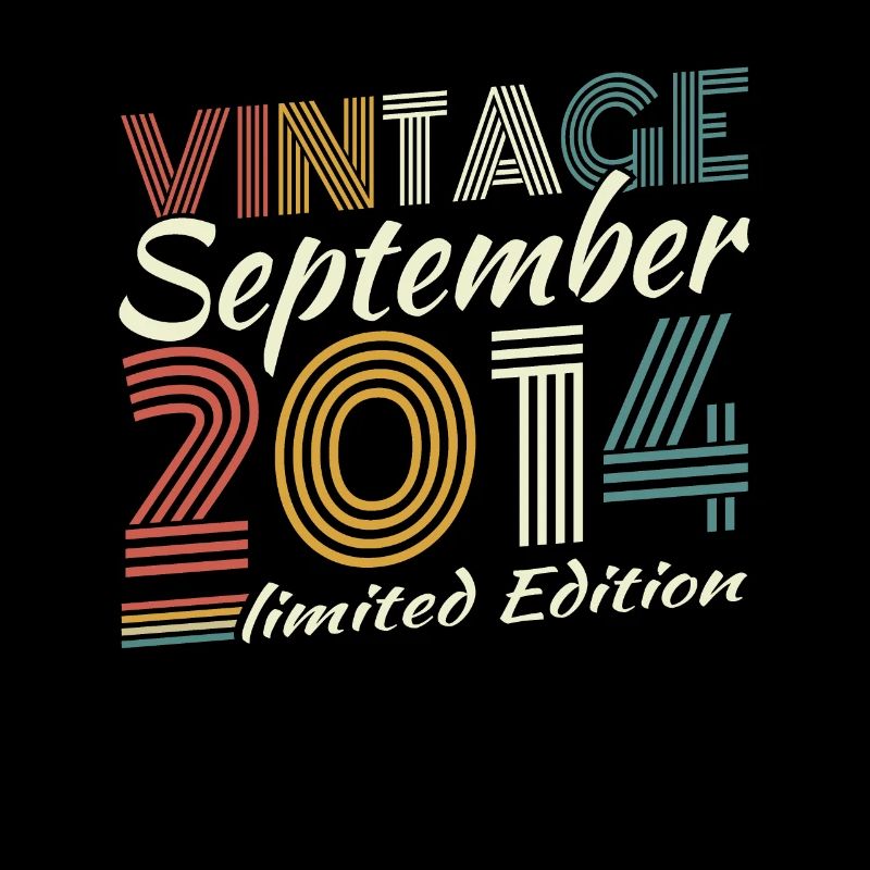 September 2014 Vintage Retro Geburtstagsgeschenk