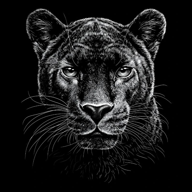 Panthère Portrait Faune Jungle