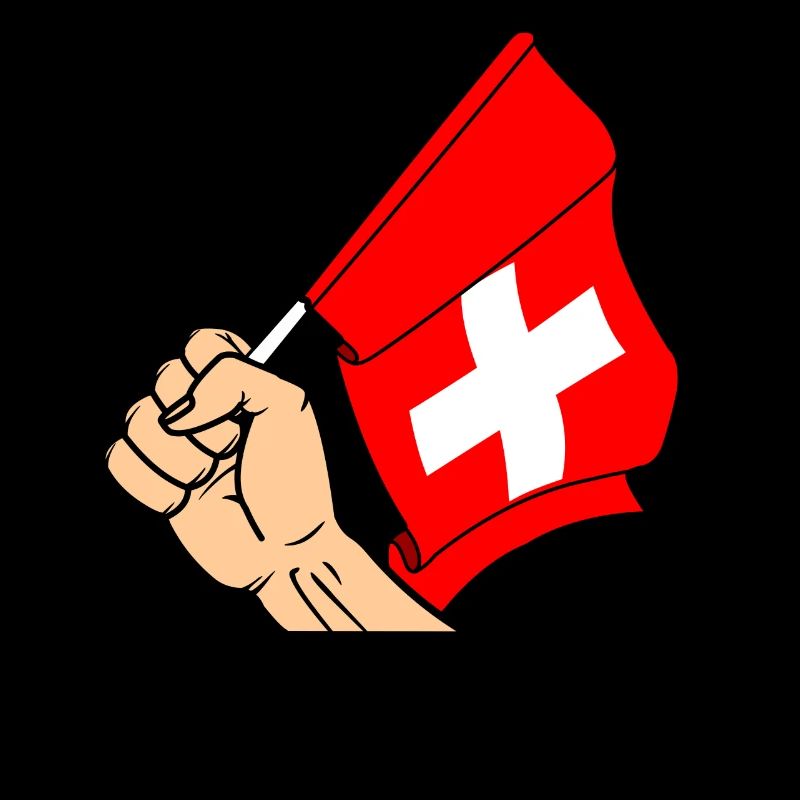 Drapeau Suisse premier texte SUISSE