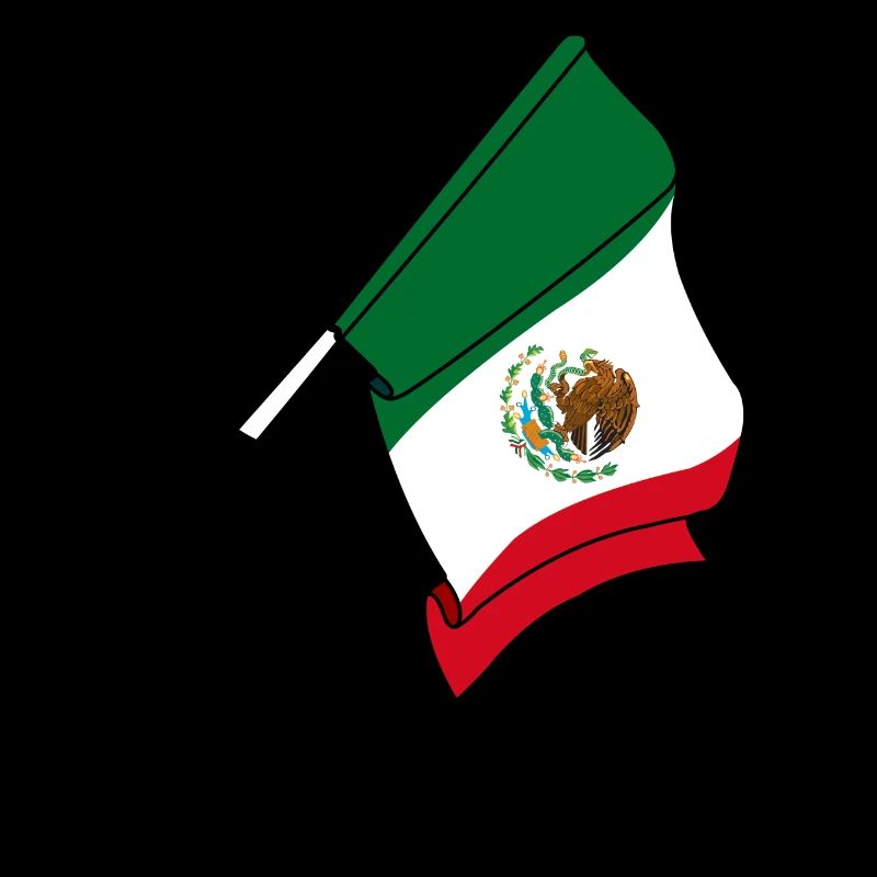 Flag Mexico transparent peace sign text space