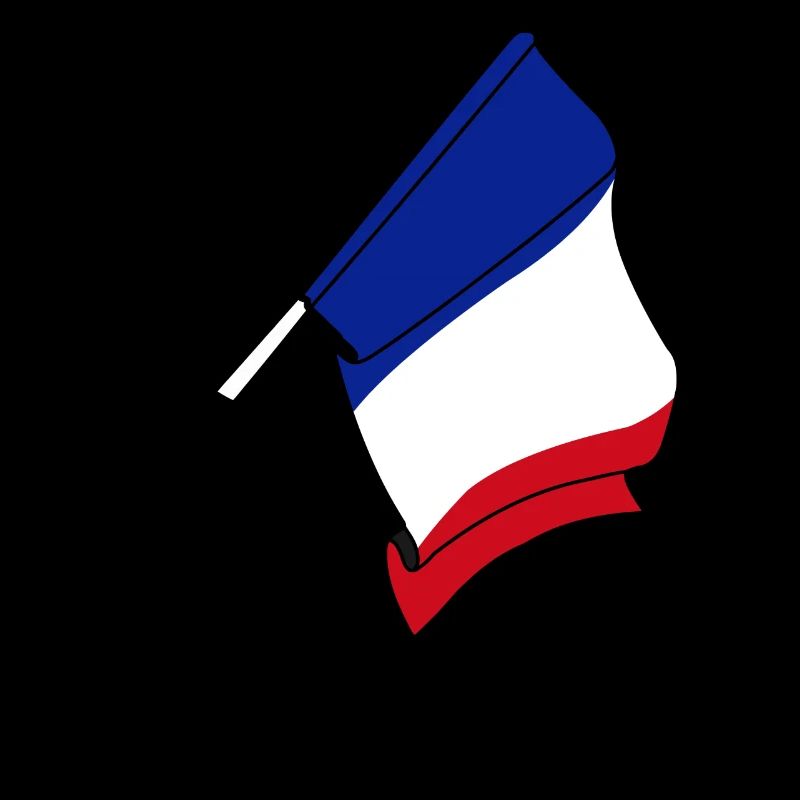 Flagge Frankreich Peace-Zeichen Textraum