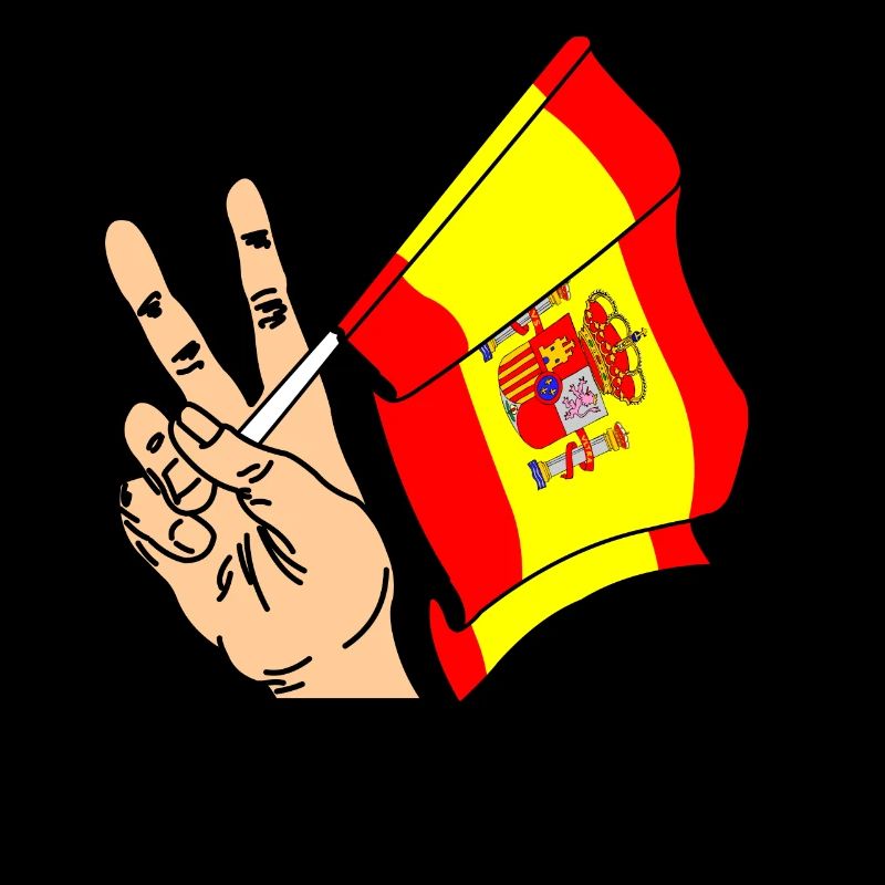 Drapeau Espagne Paix Signe Texte Espace