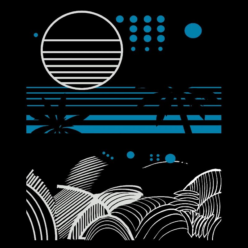 Vacances Plage Palmier Vagues Cadeau