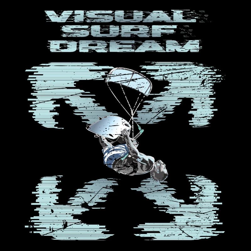Rêve visuel de kitesurf