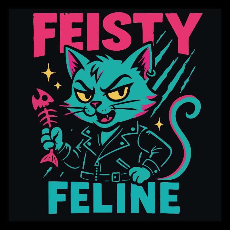 Temperamentvolle Katze