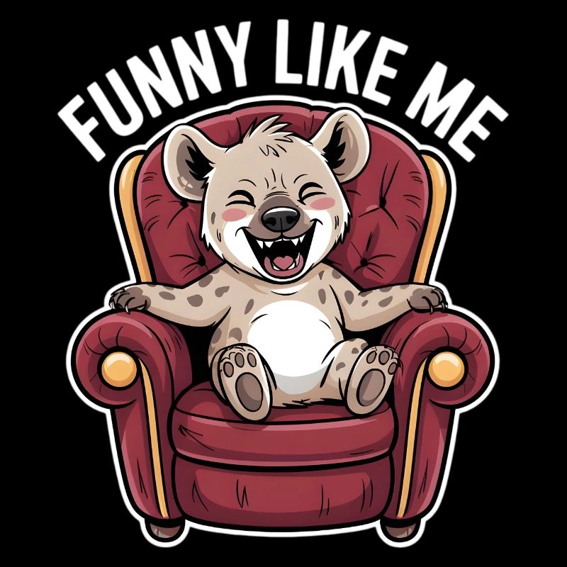 Niedliche Hyäne Comicfigur