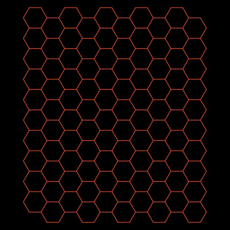 Futuristic Hexagon Pattern Design