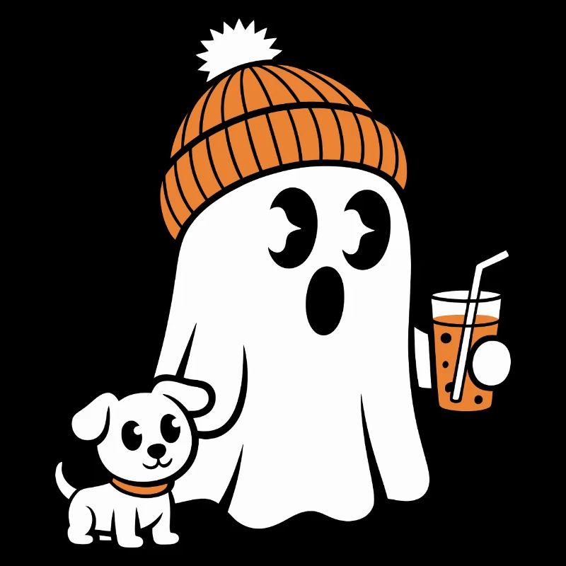 Cozy Ghost with Beanie