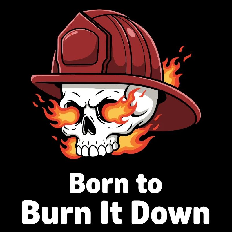 Born to Burn It Down Skull