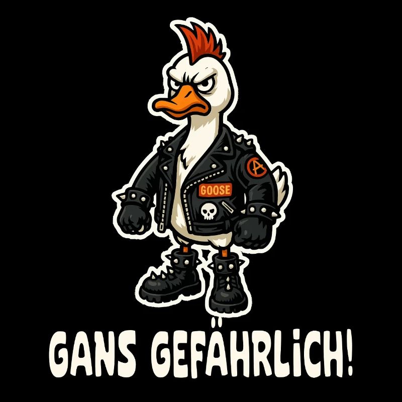Punk-Gans in Lederjacke