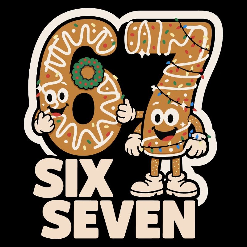 67 Six Seven 6-7 Lebkuchen Weihnachten Lustig