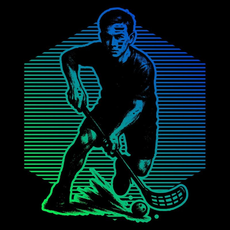 Motif drôle de floorball