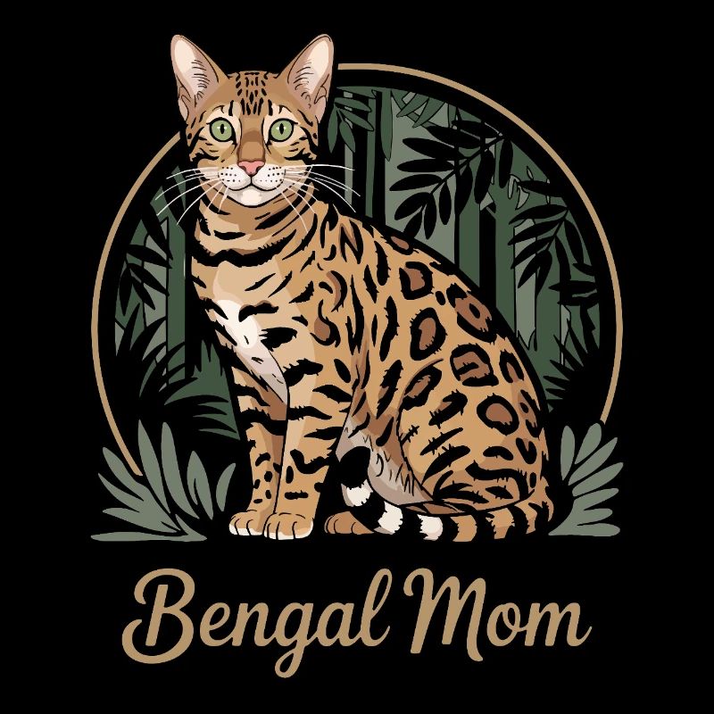 Cute Bengal Cat Mom