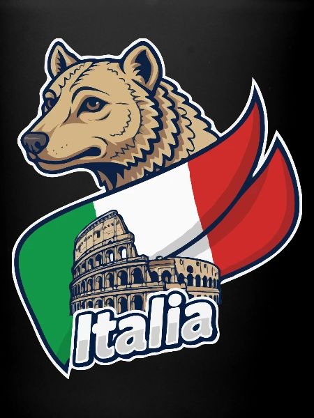 Loup italien avec Colisée