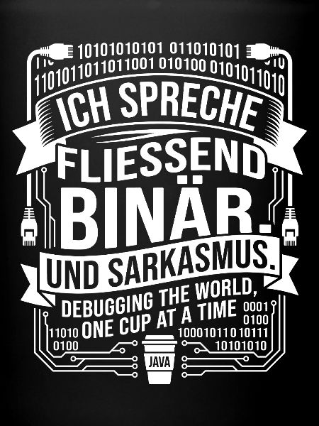 Coding Binärer Kaffee Sarkasmus