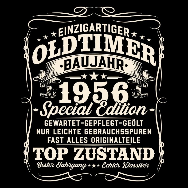 Oldtimer 1956 Baujahr 70. Geburtstag Geschenk