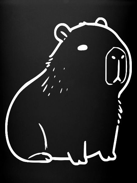 Capybara capybara white