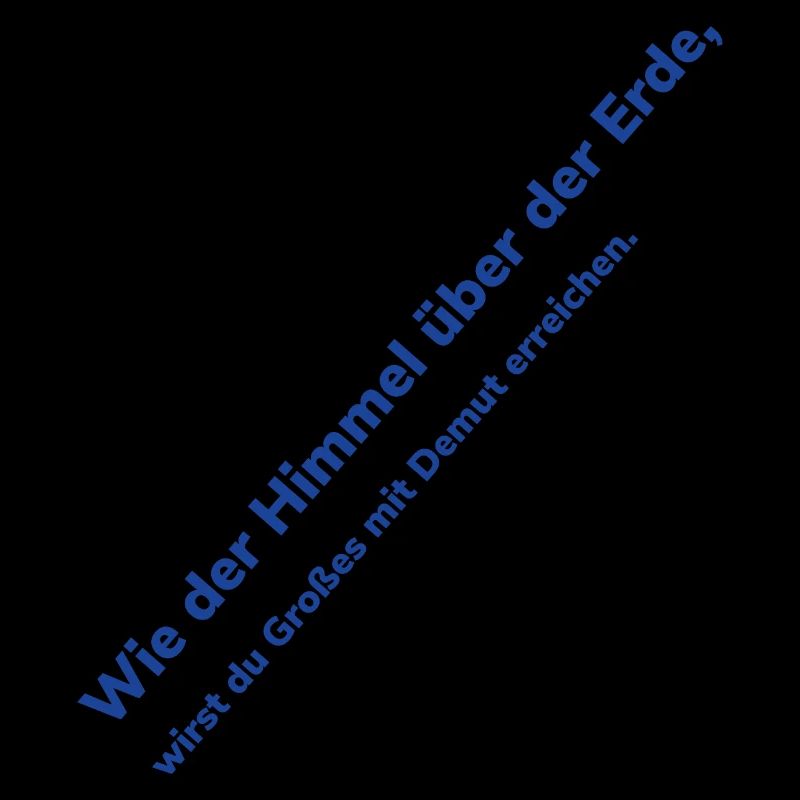 Himmel über Erde Diagonaltext