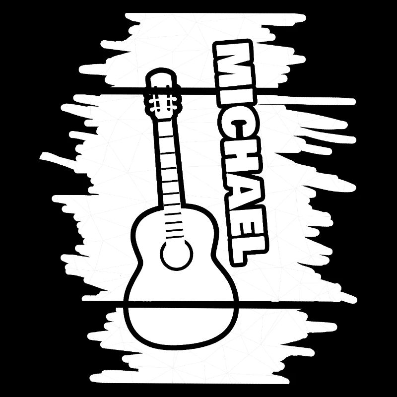 Michael jouant de la guitare