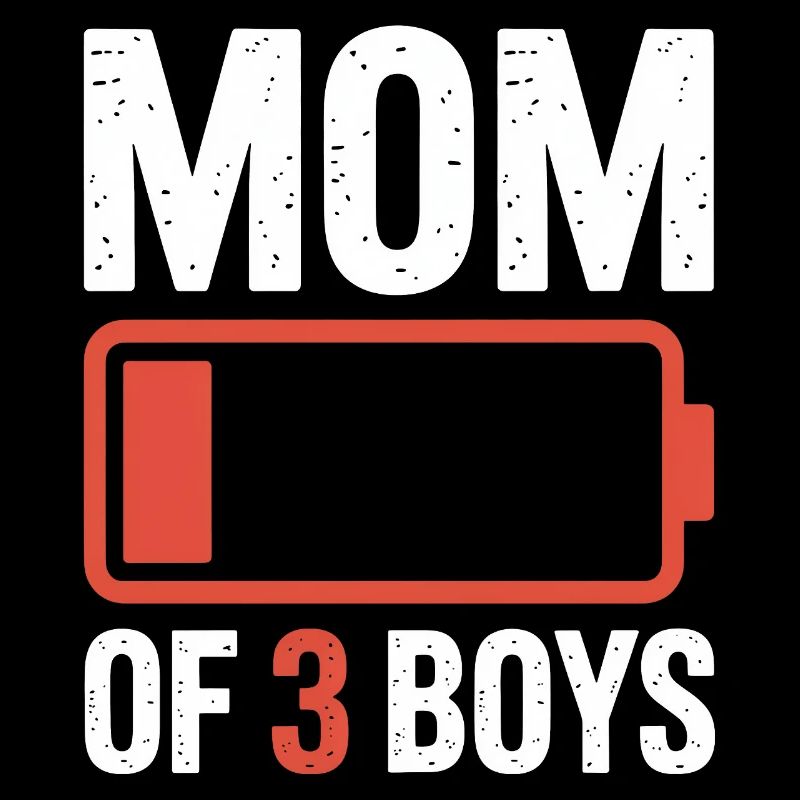 Mutter von 3 Jungen, Batterie leer