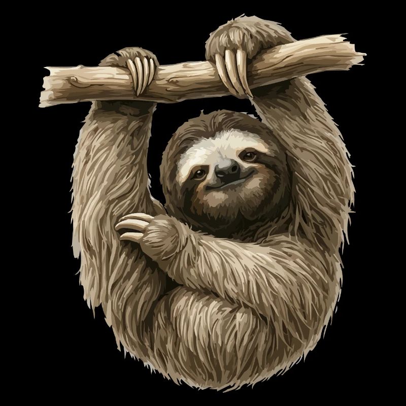 Faultier am Ast – gemütlicher Sloth