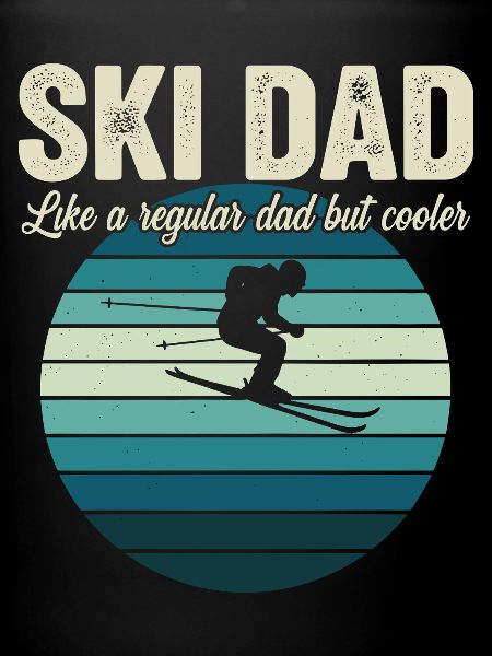 Funny Ski Dad Skier