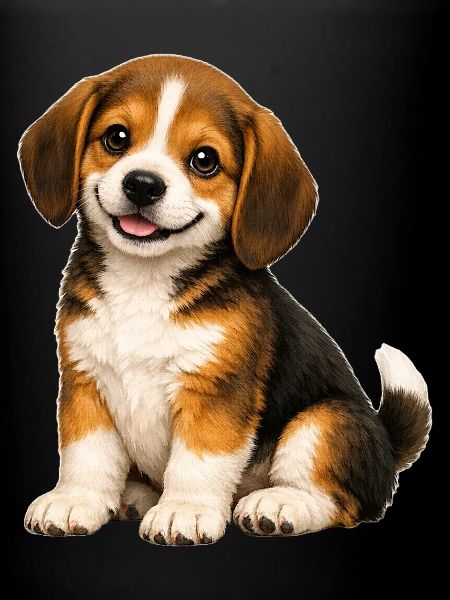Chiot Rapetou souriant