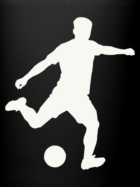 Foosball silhouette in motion
