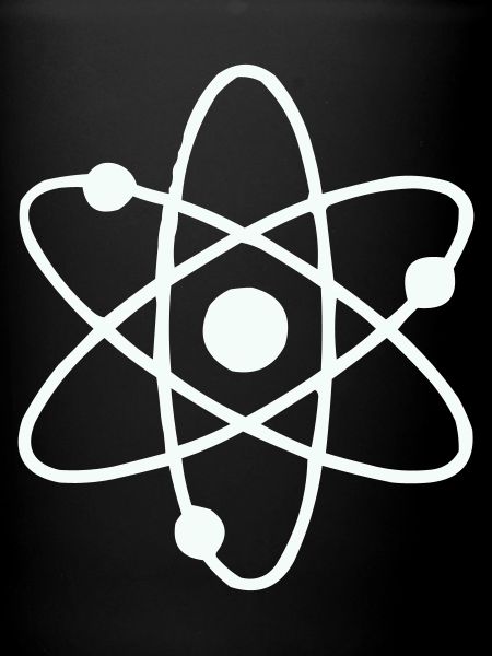 Atom Model Line Art