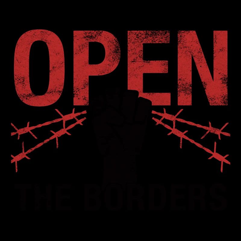 Opens the borders - Refugees Welcome!