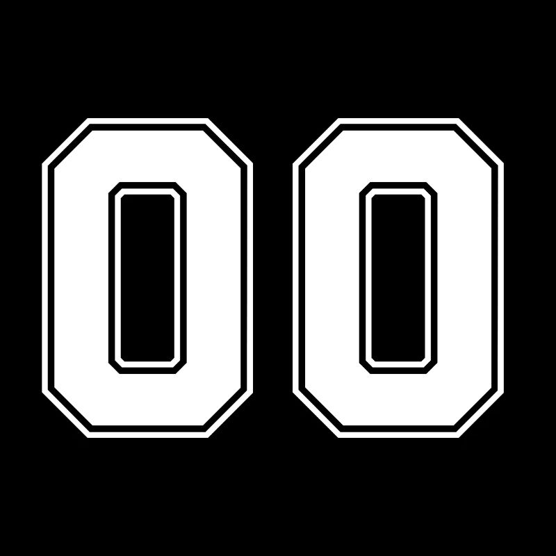 00 jersey numbers, back number, jersey number