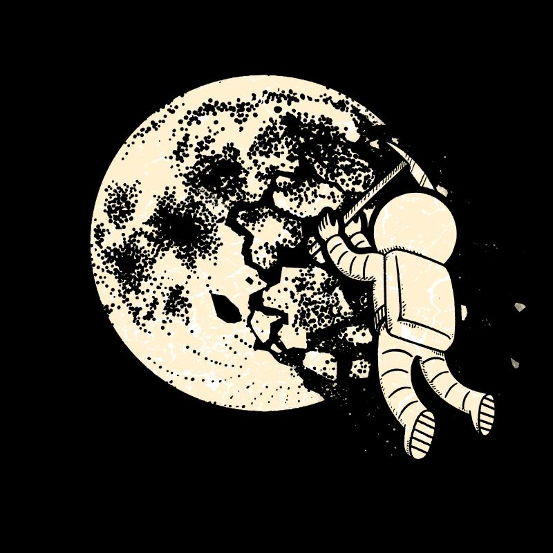Moon Moon Landing astronaute minière