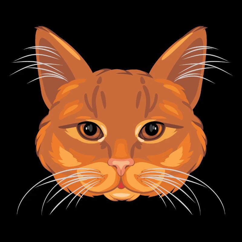 Ginger cat head