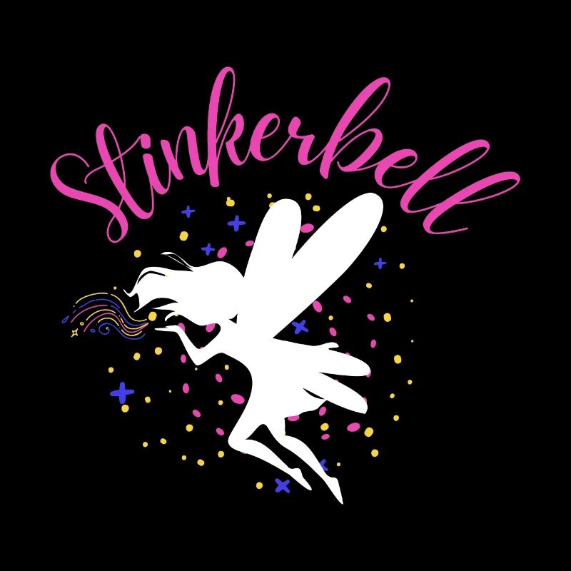 Stinkerbell fairy elf glitter dust funny saying