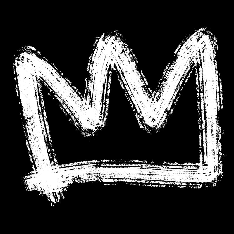 Crown white graffiti
