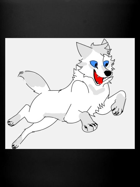 springender Wolf