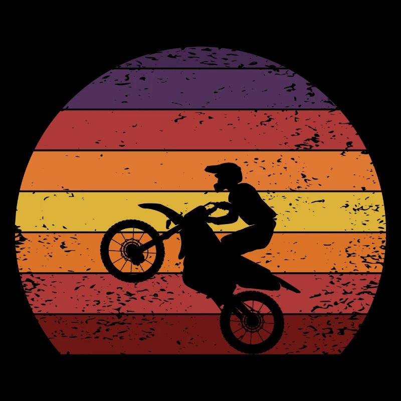 Vintage Motorradfahrer Biker Motorrad