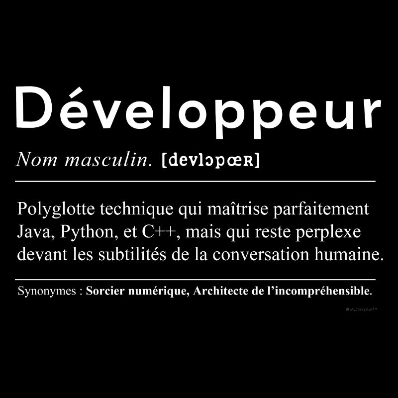 Le Polyglotte Perplexe : Le Développeur (blanc)