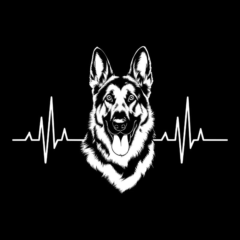 German Shepherd Heartbeat