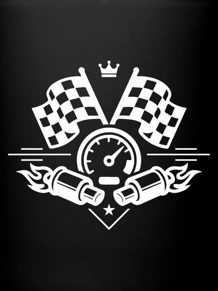 Racing Flag Exhaust Speedometer