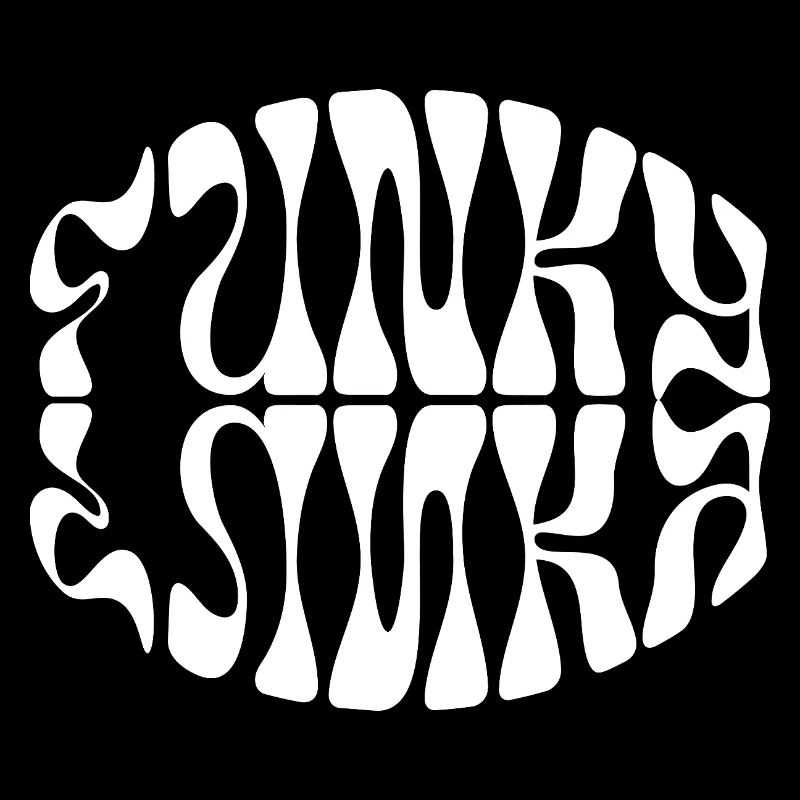 Funky Musik typografisches Design