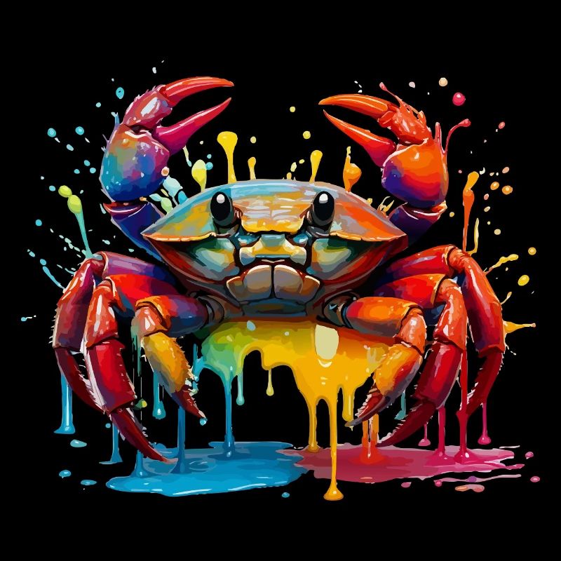 Explosion de couleur Crabe Art
