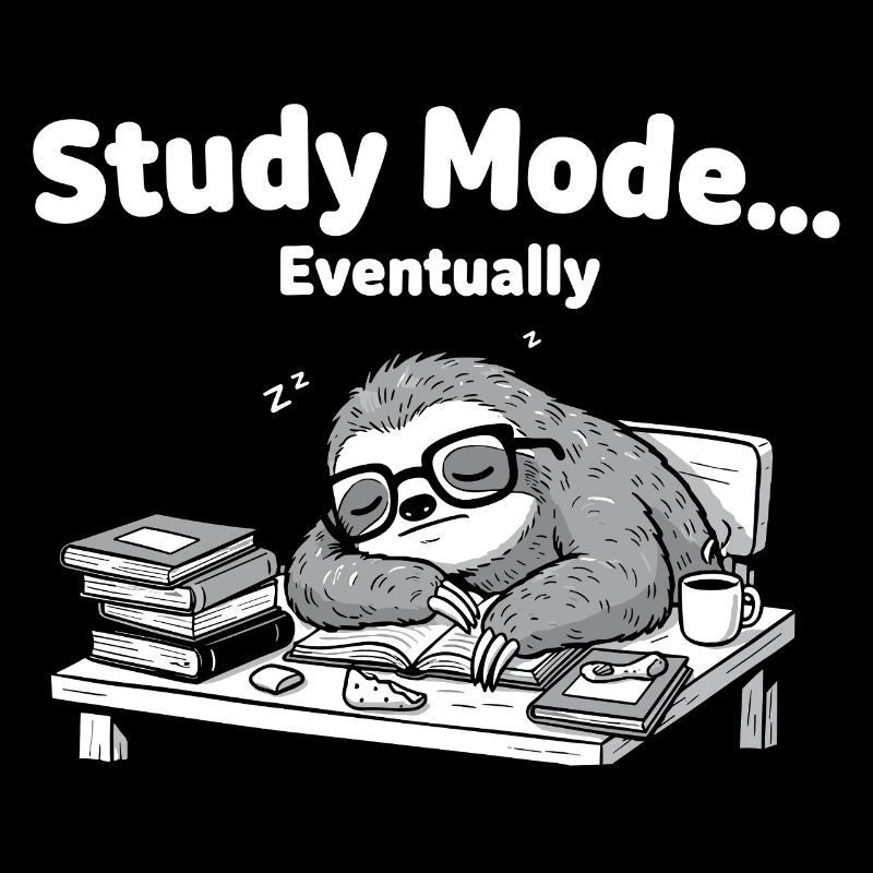 Sleep mode Sloth at the desk