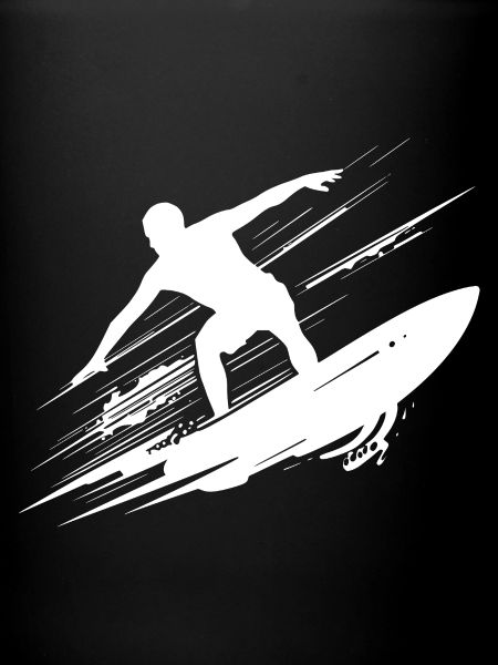 Surf dynamique Illustration Surf Surf