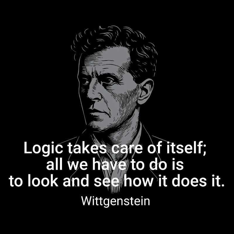Portrait de citation de la logique de Wittgenstein